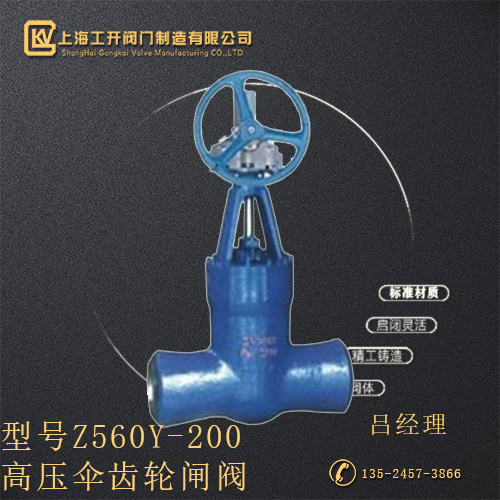 Z560Y-200Z560Y-3高壓傘齒輪閘閥